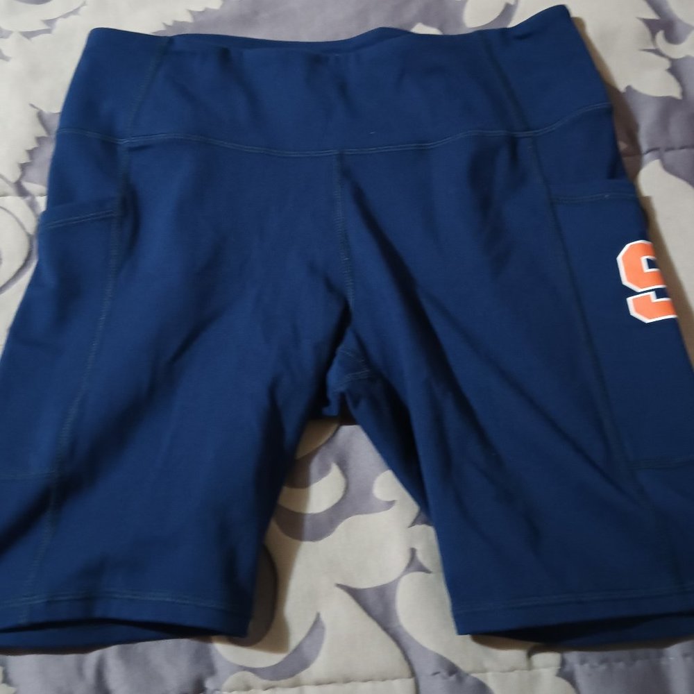 Syracuse University Women's Block S Athletic Shorts.